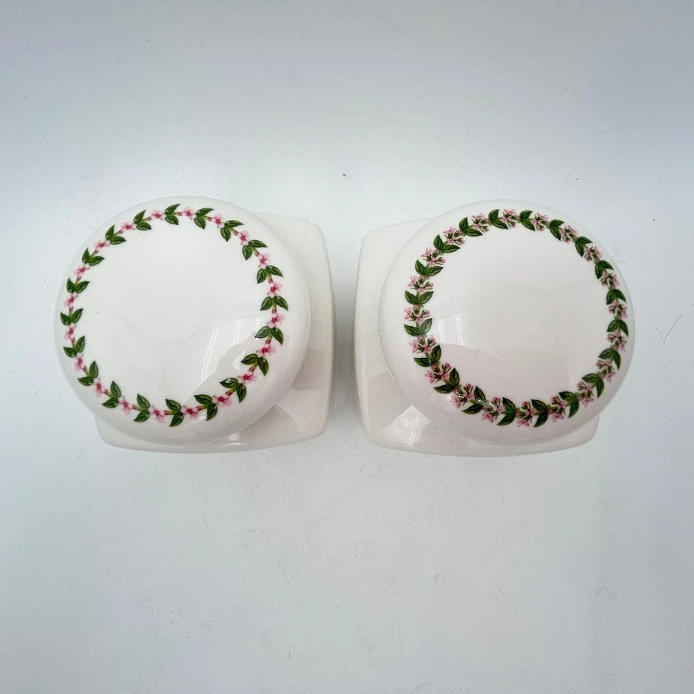 Vintage Maxwell & Williams White Porcelain Ceramic Canister Set Thyme & Oregano